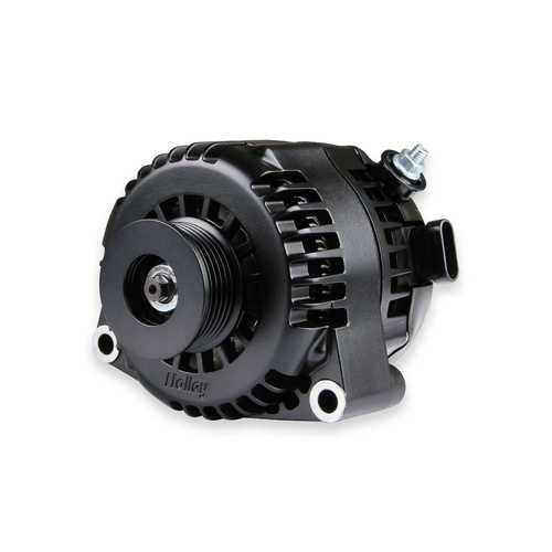 Holley Alternator, Serpentine, 12 V, 150 amps, Black Anodised, Internal Regulator, For Chevrolet, Each