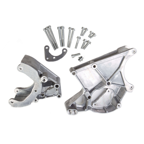 Holley Accessory Drive Bracket Kit, for R4 Compressor, Aluminium, Natural, For Chevrolet, Small Block LS, Kit