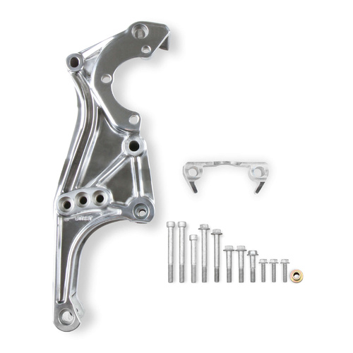 Holley Accessory Drive Bracket Kit, Aluminium, Polished, For Chevrolet, LS, Kit