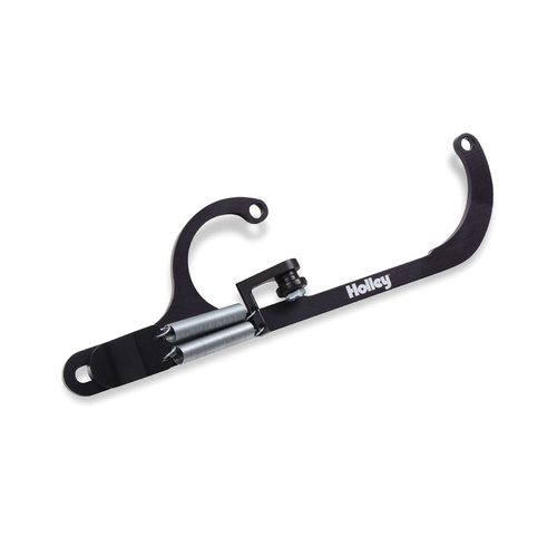 Holley Throttle Return Spring Bracket, Billet Aluminium, Black Anodised, Dual Spring, Each