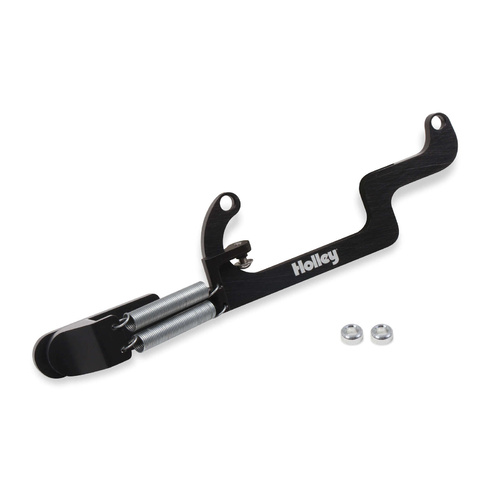 Holley Throttle Return Spring Bracket, Billet Aluminium, Black Anodised, Dual Spring, Each