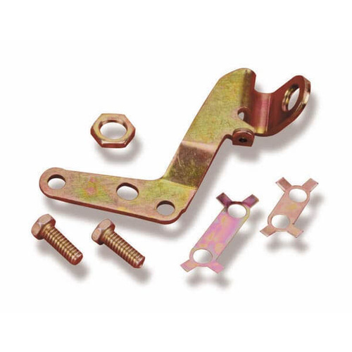 Holley Throttle Bracket, Dashpot, Solenoid, Steel, Gold Iridited, 4010/4011/4150/4160, Kit