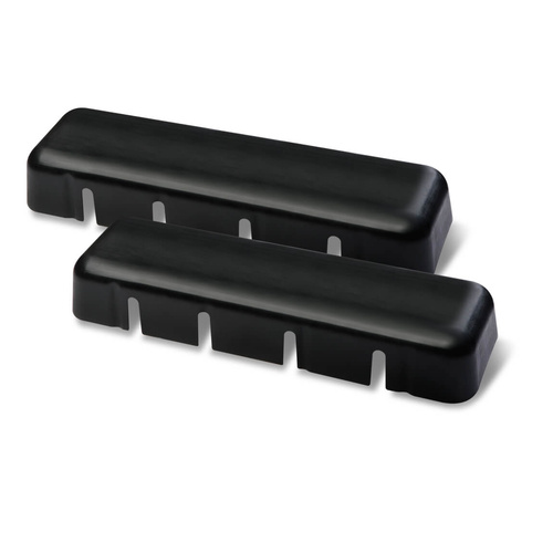 Holley Coil Covers, Black, Glass Filled Nylon Composite, GM LS Series, Pair