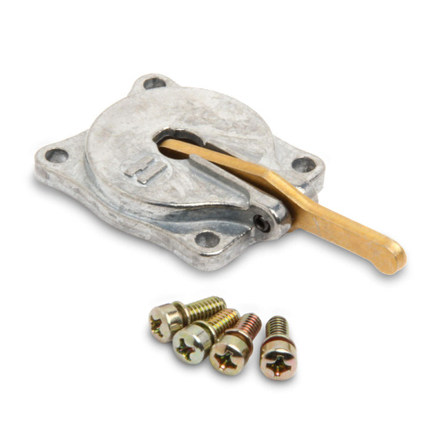 Holley Carburetor Accelerator Pump Cover, Silver, 30cc, with Screws, Kit