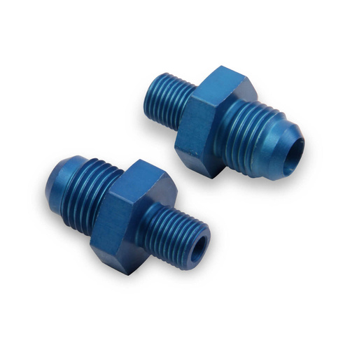 Holley Fitting, 10mm x 1.0 To -6 AN Male, Pair