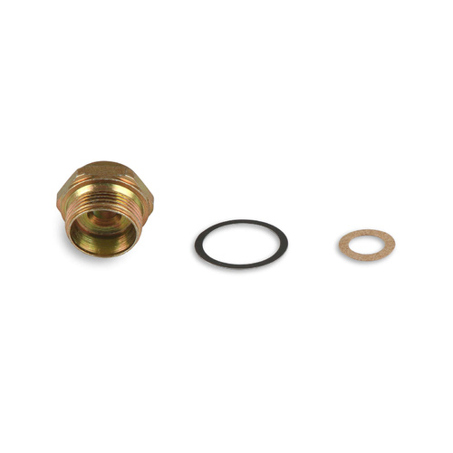 Holley Fitting, Carburetor Inlet, 7/8-20 in. Male to 5/8-18 in. Female Inverted Flare, 3/8 in. line, Each