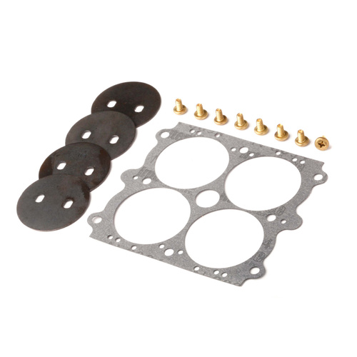 Holley Carburetor Throttle Plates, Steel, 1 3/4 in. Diameter, 4-Barrel, No Hole, Kit