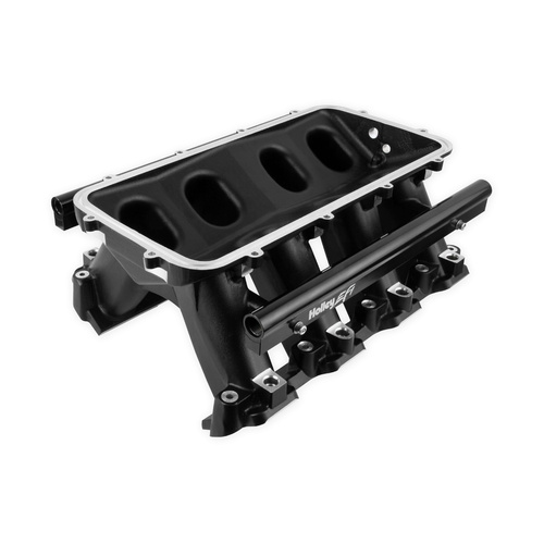 Holley Intake Manifold, LS Modular Hi-Ram EFI, Base Only, Multi-port, Aluminium, Black, For Chevrolet, 7.0L LS7, Each