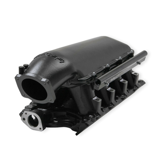 Holley EFI Intake Manifold, 351W For Ford Hi-Ram EFI, Multi-port, LS Throttle Body 95mm Aluminium, Black Powdercoated, For Ford, 5.8L, Kit