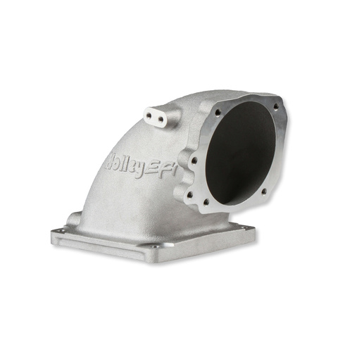 Holley EFI Throttle Body Intake Elbow, Natural, Aluminium, 4500 to For Ford 5.0L Throttle Body, Each