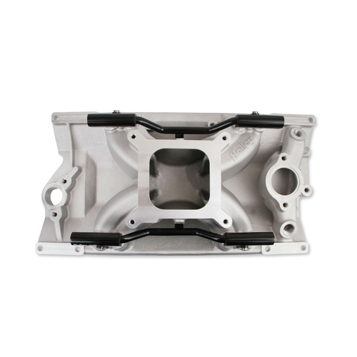 Holley Intake Manifold, EFI, High Rise, 4.18 /5.28 in. Height, 2500-7500 RPM, For Chevrolet SB Gen I, Satin, Each