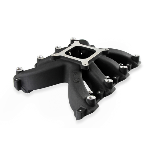 Holley Intake Manifold, EFI, Single Plane, 5.417/5.417 in. Height, 2500-7000 RPM, GM LS7, Black, Each