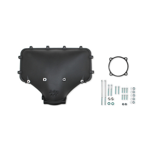 Holley Intake Manifold, Injected, Black, 105mm, Top Section, Side Mount Throttle Body, For Ford, Kit