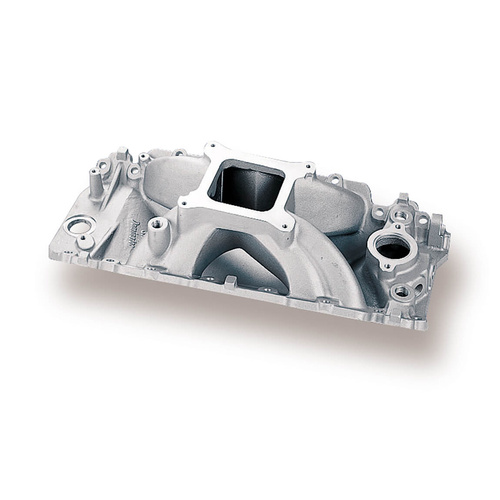 Holley Intake Manifold, Strip Dominator, Single Plane, Natural, Square Bore, For Chevrolet, Big Block, Rectangle Port, Each
