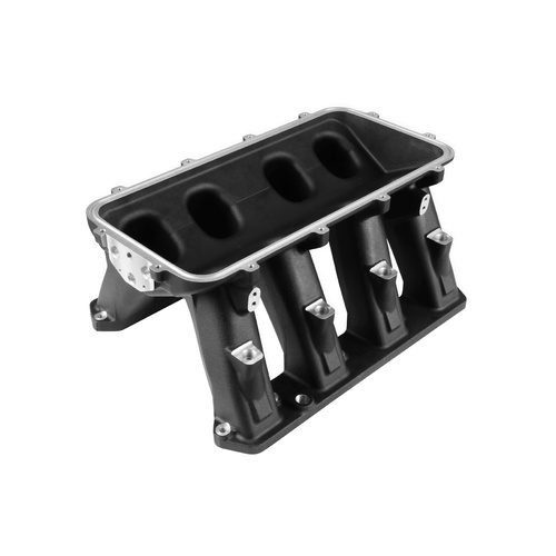 Holley EFI Intake Manifold, EFI Hi-Ram, Base Only, Aluminium, Black Ceramic, Mopar, Gen III Hemi, Each