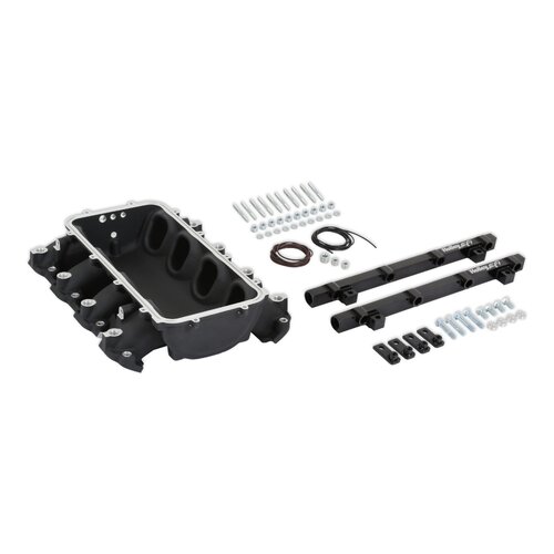 Holley EFI Efi Intake Manifolds, Base Im, Lt Lo-Ram, W-Port F.I. Black