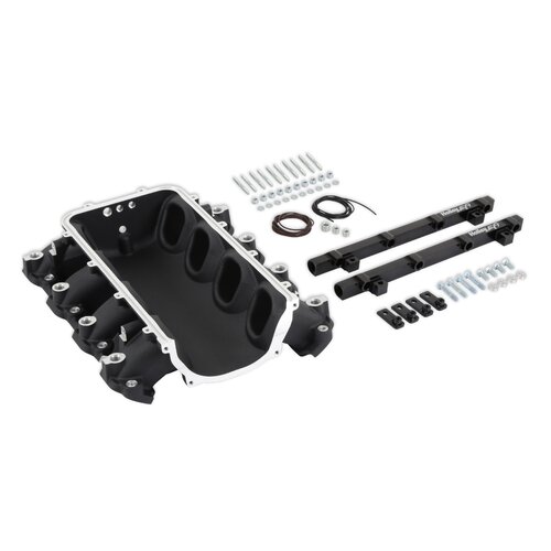 Holley EFI Efi Intake Manifolds, Base Im, Lt Lo-Ram, W-Port F.I. Black