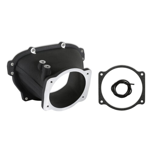 Holley EFI Efi Intake Manifolds, Throttle Body Adapter, Lt Lo-Ram Black