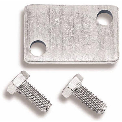 Holley Choke Block-Off Plate, Rectangular, 2 Bolts, Most For Chevrolet Small Block Intake Manifolds, Kit