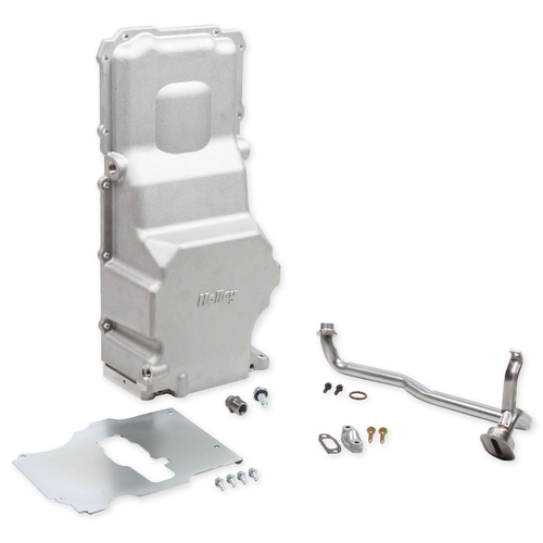 Holley Oil Pan, Engine Swap, Aluminium, Natural, 4.000 in. Stroke, 5.9 Quarts, For Chevrolet, 4.8, 5.3, 6.0, 6.2L, Each