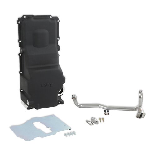 Holley Oil Pans And Accesories, Oil Pan, Ls Retrofit, Black