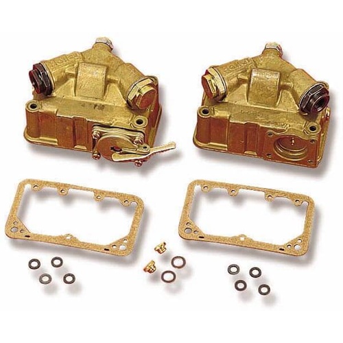 Holley Fuel Bowl Primary Secondary Side Hung Dichromate 4150 4160 Kit