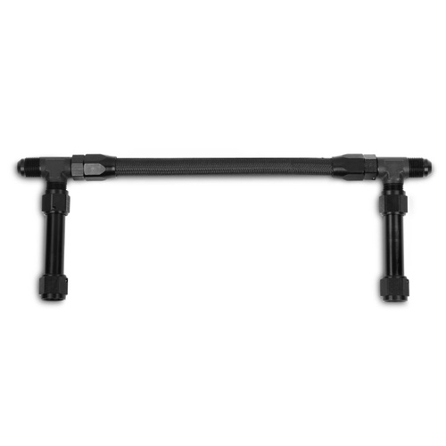 Holley Fuel Line, Braided Flex, Steel, Aluminium Black Fittings, -8 AN Male, -8 AN Female, Ultra 4500 HP, Kit