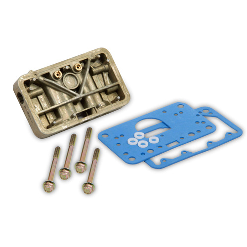 Holley Metering Block Conversion Cast Aluminium Gold Iridited Model 4160 Kit