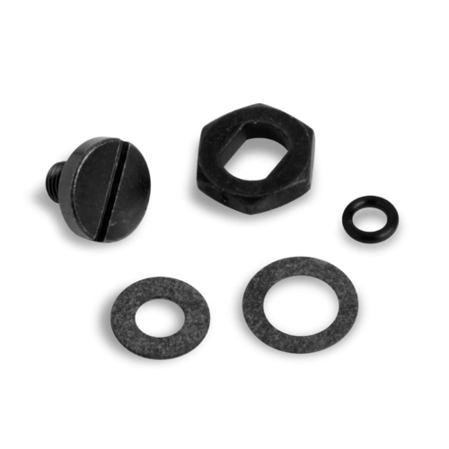 Holley Needle and Seat Lock Screw Replacement Adjustment Nut for Carburettors with Black Hardware Kit