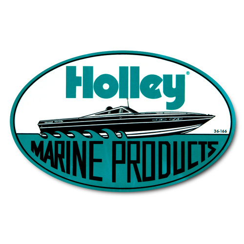 Holley Decal, Vinyl, Adhesive Back, Red, White, Black, Since 1903 Logo, Each