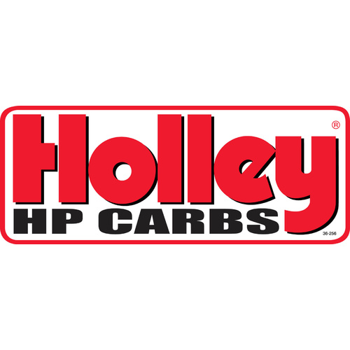 Holley Decal, Vinyl, Adhesive Back, Red, White, Black, HP Carbs Logo, Each