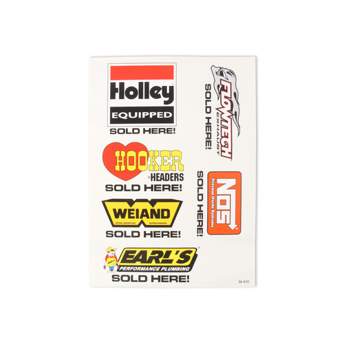 Holley Decal, Brands Sold Here