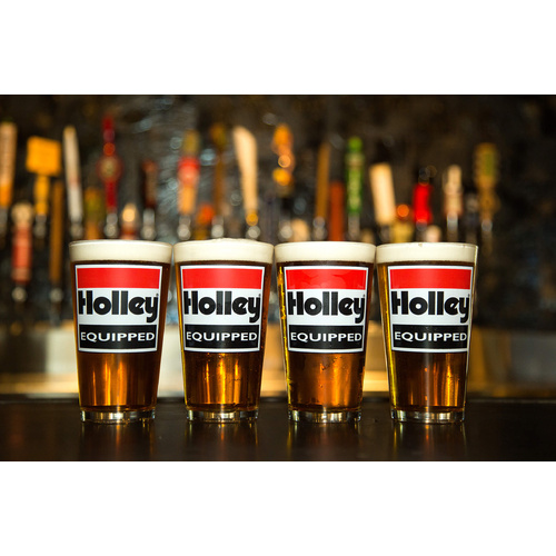Holley 16Oz Glasses W/ Equipped Logo-4Pk