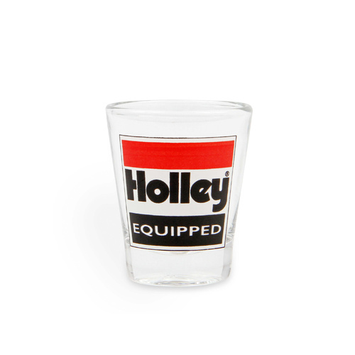 Holley Shot Glass, 2 oz, Equipped Logo, Each