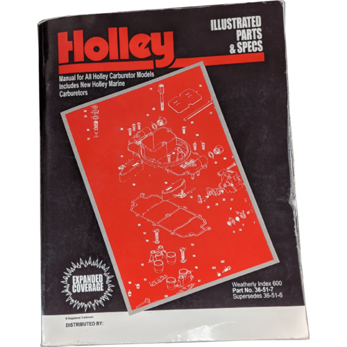 Holley Manual- Ill Pts & Specs