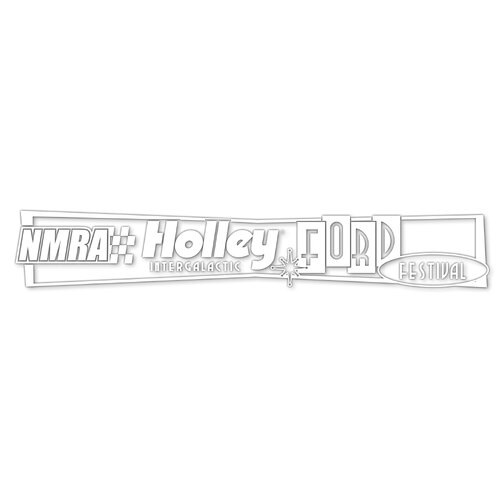 Holley Ford Fest Windshield Decal, White Ford Fest Windshield Decal (31.22" x 5")