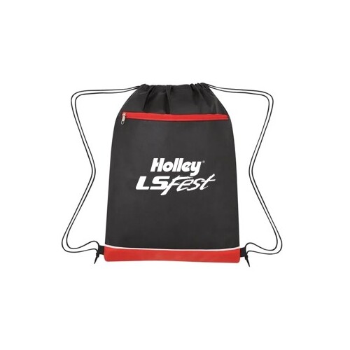Holley Ls Fest Drawstring Bag, Holley Ls Fest Drawstring Bag, Black / Red