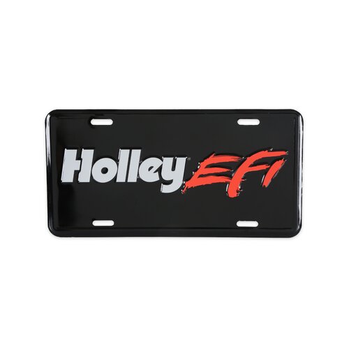 Holley License Plate, Standard 12" x 6" size w/ high gloss graphics on embossed aluminum