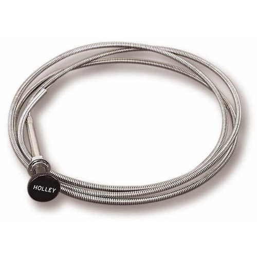 Holley Choke Cable, Steel, Manual, 6 ft. Length, Each
