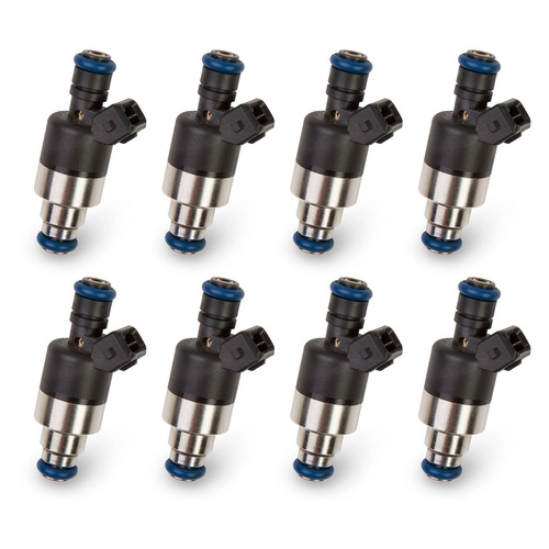 Holley EFI Fuel Injector, EV1 Jetronic (Bosch Style), 120 lb/hr, Low (2.2 Ohms) Impendance, Set of 8