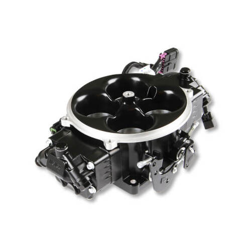 Holley EFI Holley Throttle Body, X Stealth, 100 lb/hr @ 58.5 PSI, Black, 8 Injectors, Each