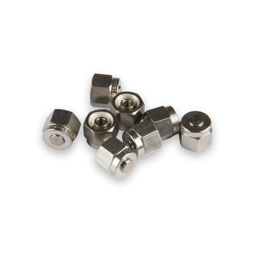 Holley EFI Data Acquisition Components, EGT Cap, Stainless Steel, 1/4 in, Set of 8