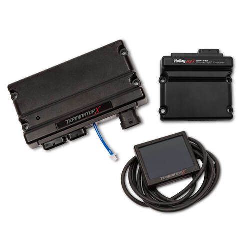 Holley EFI Holley Engine Management Systems, Terminator X, Plug and Play Harness, 02 Sensor, 3.5 in, Touchscreen, Ford, 2013-15 Gen I Coyote, EV1 Inje