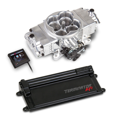 Holley EFI Terminator™ Stealth EFI Kit 4bbl Throttle Body w/GM Transmission Control Polished Fuel Injection