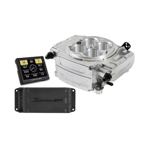 Holley Fuel Injection System, Holley Sniper 2 EFI, Self-Tuning, PDM, Polished Throttle Body, Kit