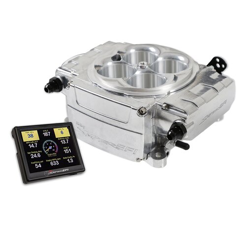Holley Fuel Injection System, Holley Sniper 2 EFI, Self-Tuning, Tuning Kit, Polished Throttle Body, Kit