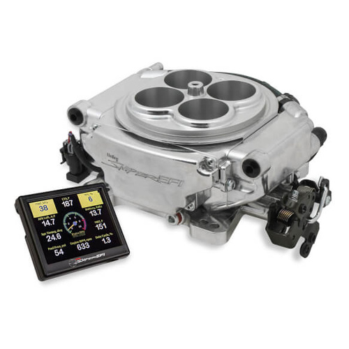 Holley Fuel Injection Systems, Sniper EFI, Self-Tuning, Polished Throttle Body, 800 cfm, Fuel Regulator, Kit