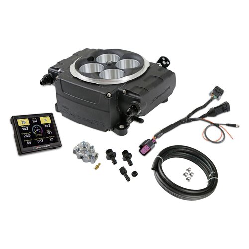 Fuel Injection Systems, Sniper 2 Upgrade Kit, 4150 Throttle Body. 650 Max HP, Black, Regulator, Fittings, Kit