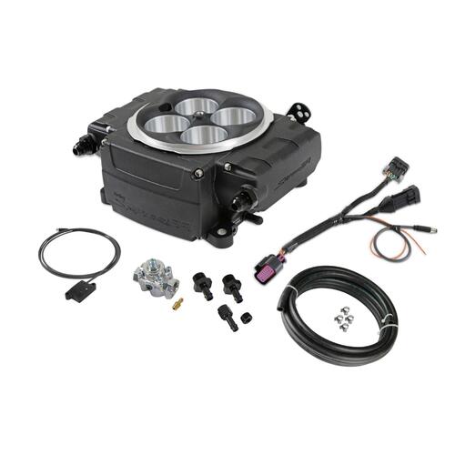 Holley Fuel Injection System, Sniper 2 from Sniper 1 Upgrade, Throttle Body, Black, 4150 Flange, 650 HP Max, 800 CFM, Regulator, Bluetooth, Kit