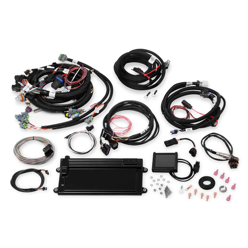 Holley EFI Engine Management Sys, Terminator LS2/LS3/Truck with 58x Crank Reluctor and Drive-by-Wire and Trans Ctrl, PnP MP Handheld Controller, For C